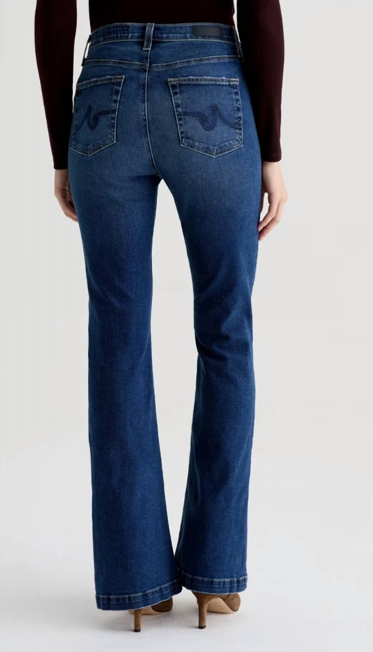 New Ag Jeans Madi High Rise Flare Jeans In Forgotten — image 3 of 5